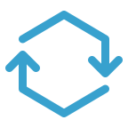 icons8-Fluency System Regular-Hexagon Synchronize